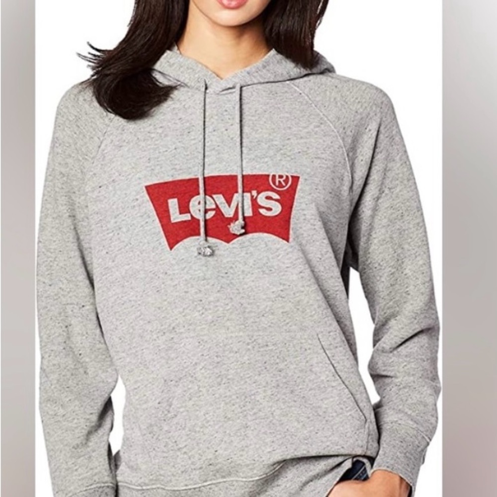 Levi's Heather Gray Logo Hoodie - Women's